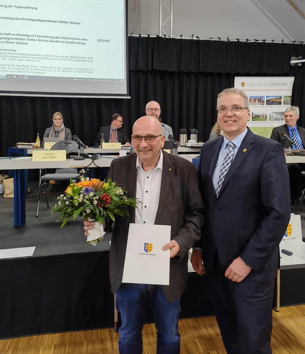 Verabschiedung durch Landrat Böther